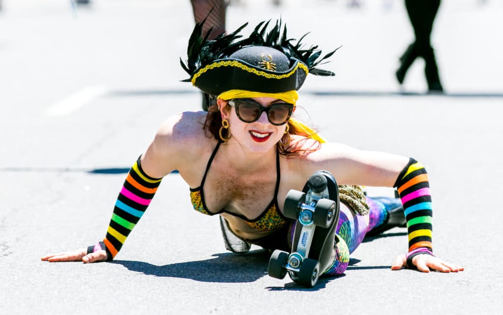 Roller Skater- Enticing Entertainment- Pride Parade Minneapolis
